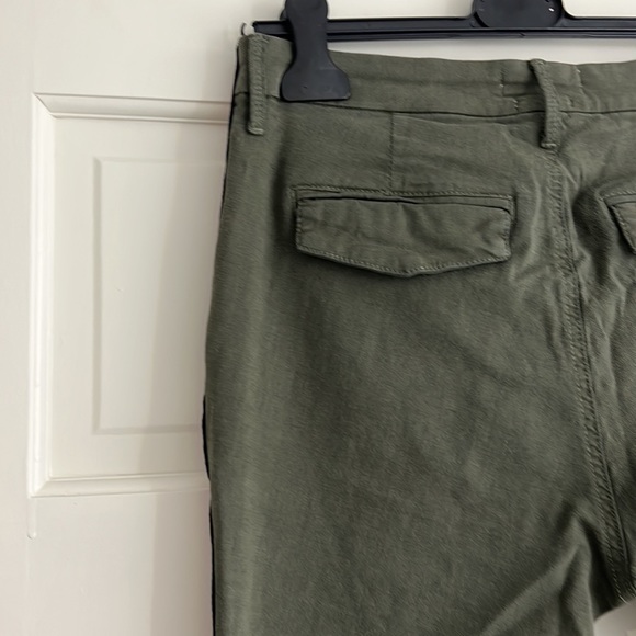 Pistola army green pants with red stripe lining on the sides. - Picture 2 of 2